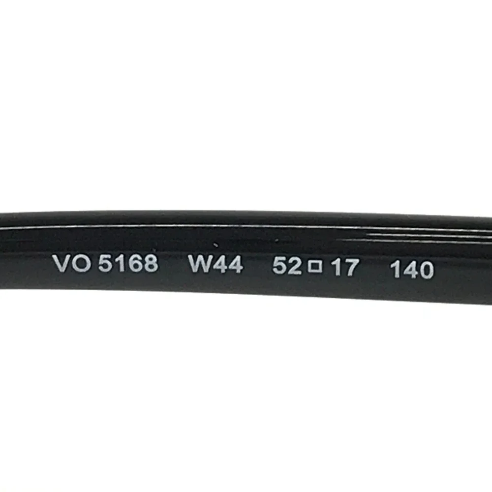 Vogue Eyeglasses Frames VO5168 W44 Black Silver Square Full Rim 52-17-140